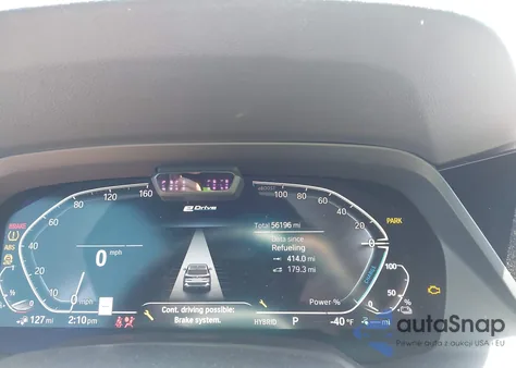 2021 BMW X5 Phev xDrive45E z USA, uszkodzony, nr VIN 5UXTA6C09M9E24711